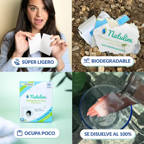 Detergente Ecológico en Tiras para Lavadora